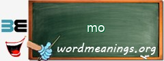 WordMeaning blackboard for mo